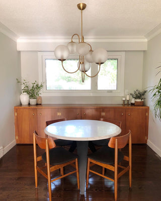 Gooseneck Contemporary Metal Chandelier