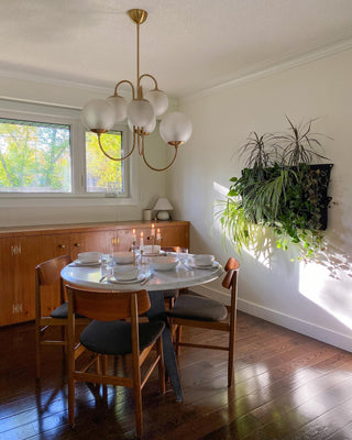 Gooseneck Contemporary Metal Chandelier