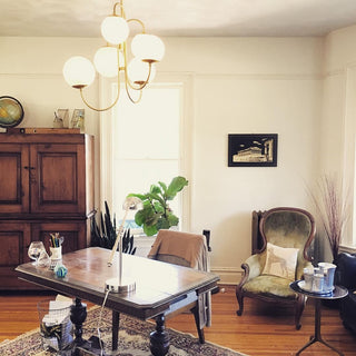 Gooseneck Contemporary Metal Chandelier