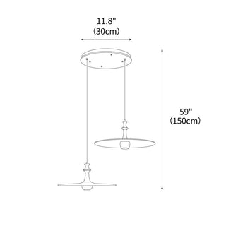 Cinder Contemporary Wood Pendant Light