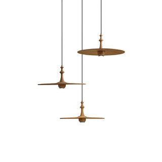 Cinder Contemporary Wood Pendant Light