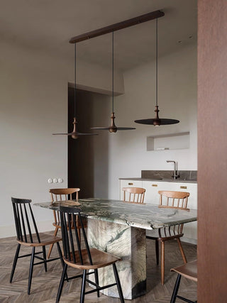 Cinder Contemporary Wood Pendant Light