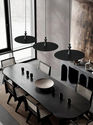 Cinder Contemporary Wood Pendant Light