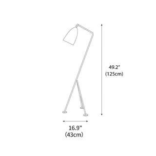 Grasshopper Minimalist Metal Floor Light