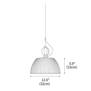 Vertigo Mid-Century Modern Glass Pendant Light