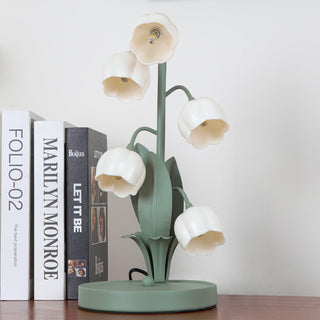 Lily Whimsical Floral Metal Table Lamp