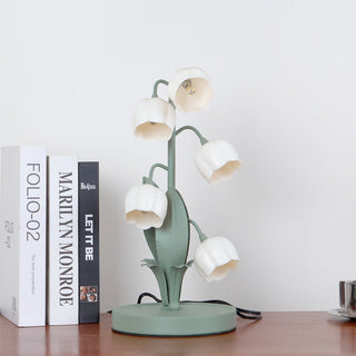 Lily Whimsical Floral Metal Table Lamp