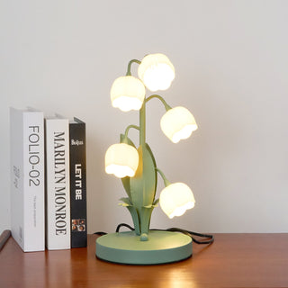 Lily Whimsical Floral Metal Table Lamp