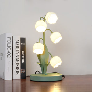 Lily Whimsical Floral Metal Table Lamp