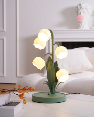 Lily Whimsical Floral Metal Table Lamp