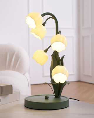 Lily Whimsical Floral Metal Table Lamp