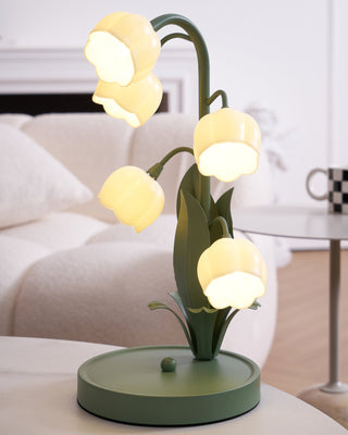 Lily Whimsical Floral Metal Table Lamp
