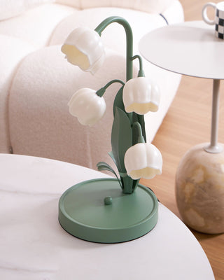 Lily Whimsical Floral Metal Table Lamp