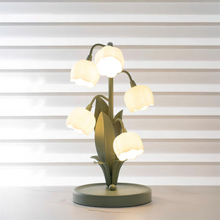 Lily Whimsical Floral Metal Table Lamp