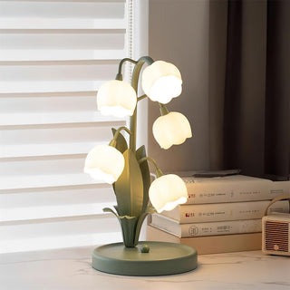 Lily Whimsical Floral Metal Table Lamp