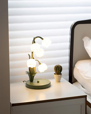 Lily Whimsical Floral Metal Table Lamp