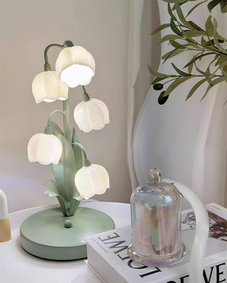 Lily Whimsical Floral Metal Table Lamp