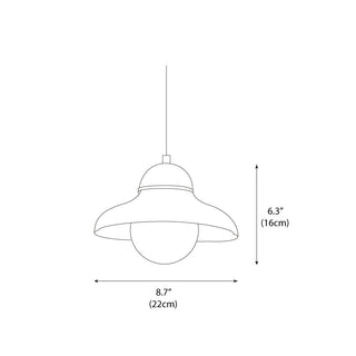 Greenfield Retro Ceramics Pendant Light