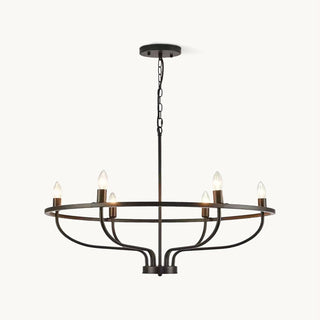 Gretchen Minimalist Circular Metal Chandelier