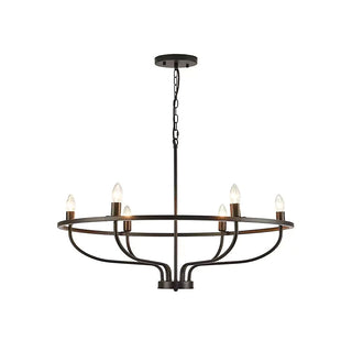 Gretchen Minimalist Circular Metal Chandelier