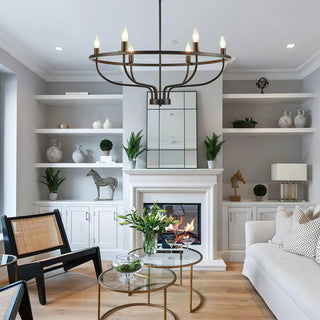 Gretchen Minimalist Circular Metal Chandelier