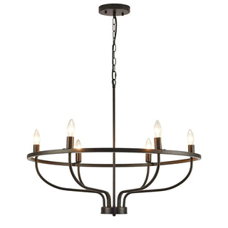 Gretchen Minimalist Circular Metal Chandelier
