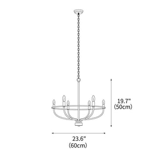 Greyson Minimalist Brass Chandelier