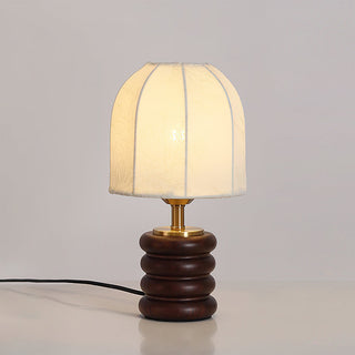 Greyson Sculpted Wood Fabric Table Lamp