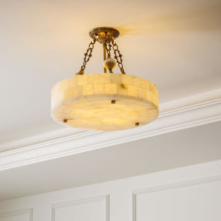 Auremont Alabaster Brass Ceiling Light