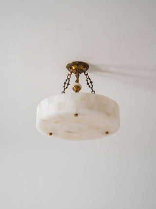 Auremont Alabaster Brass Ceiling Light