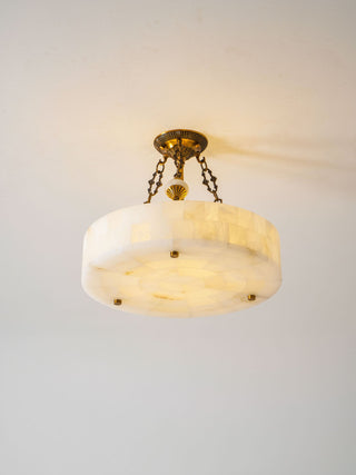Auremont Alabaster Brass Ceiling Light