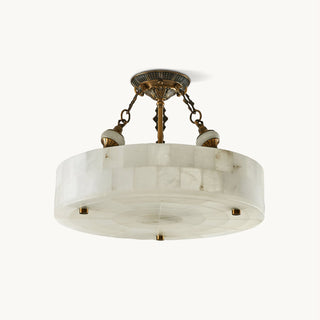 Auremont Alabaster Brass Ceiling Light
