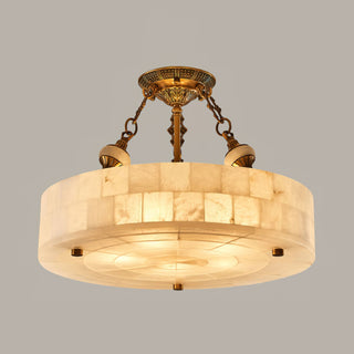 Auremont Alabaster Brass Ceiling Light