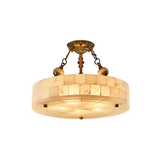 Auremont Alabaster Brass Ceiling Light
