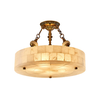 Auremont Alabaster Brass Ceiling Light