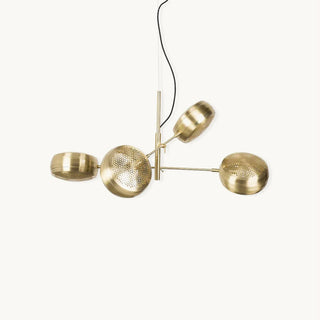 Vesper Modern Brass Perforated Chandelier