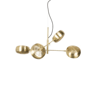 Vesper Modern Brass Perforated Chandelier