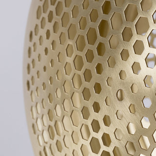 Soren Modern Brass Perforated Table Lamp
