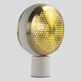Soren Modern Brass Perforated Table Lamp