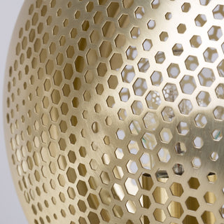 Soren Modern Brass Perforated Table Lamp