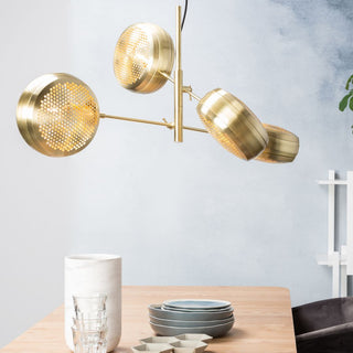Vesper Modern Brass Perforated Chandelier