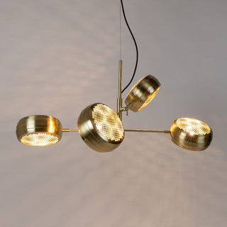 Vesper Modern Brass Perforated Chandelier