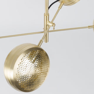 Vesper Modern Brass Perforated Chandelier