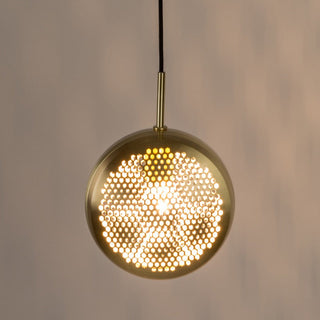 Vesper Modern Brass Perforated Chandelier