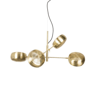 Vesper Modern Brass Perforated Chandelier