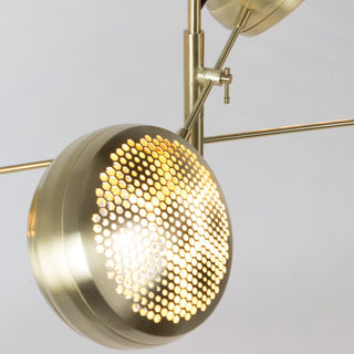 Vesper Modern Brass Perforated Chandelier