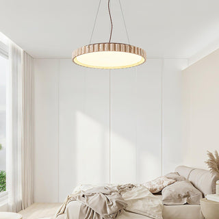 Grove Circle Wabi-Sabi Travertine Pendant Light