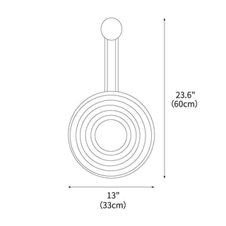Growth Ring Contemporary Travertine Wall Light