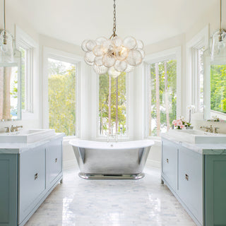 Aurora Chandelier Glass Ball Bubble Modern - Blowlighting