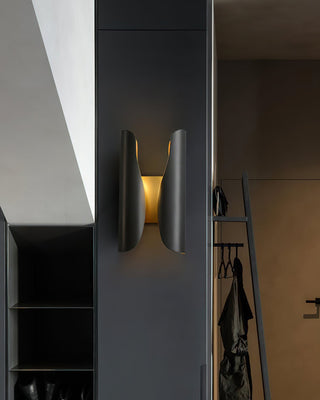 Guardian Modern Black Metal Wall Sconce